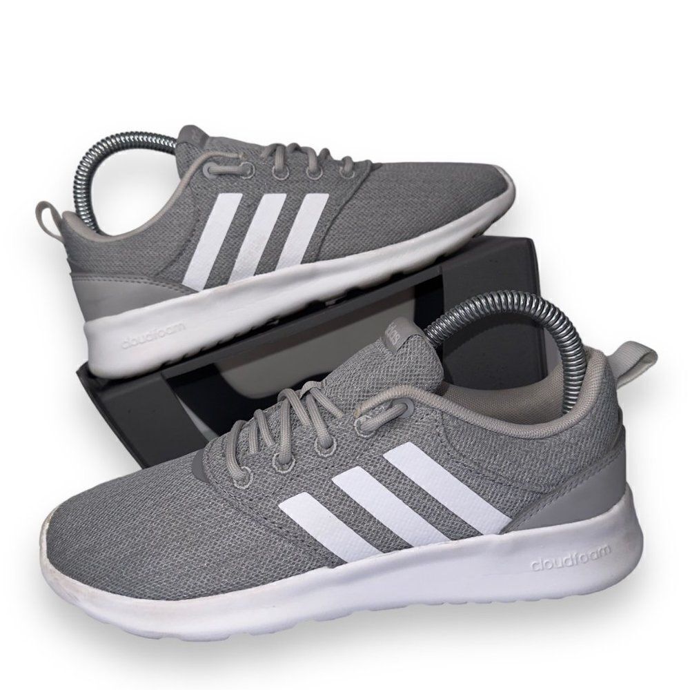 Adidas QT Racer 3.0 Cloudfoam Running Shoes "Grey White" FY8312‎ Women's 6